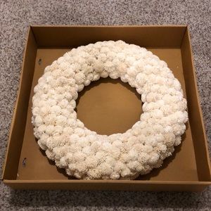 Smith & Hawken Shola Pom Wreath